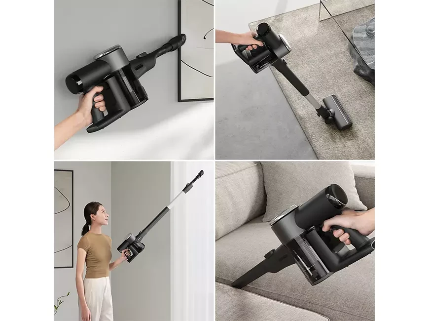 Робот-пылесос с многофункциональной док-станцией + ручной аккумуляторный пылесос ECOVACS DEEBOT T30S COMBO