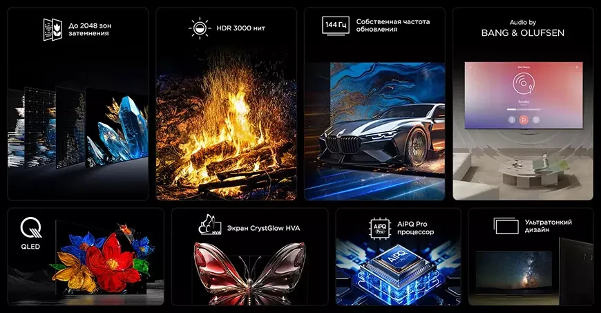 QD-Mini LED-телевизор TCL 75C7K