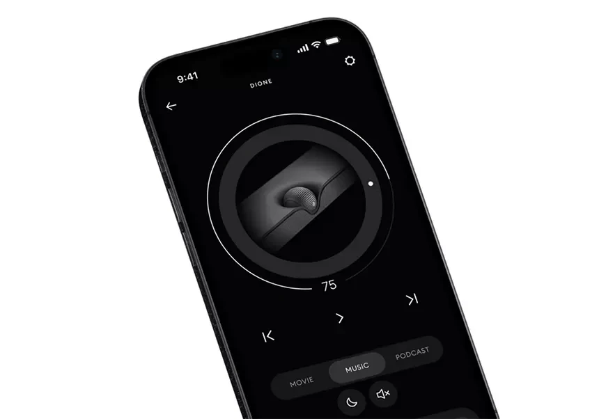 Мобильное приложение для управления саундбаром на смартфоне