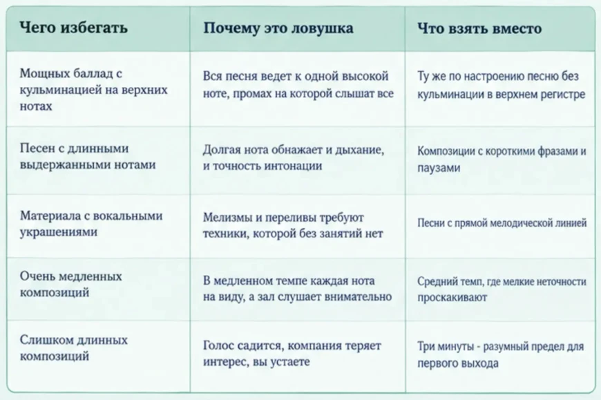 Что спеть в караоке, если нет слуха и голоса - простые песни