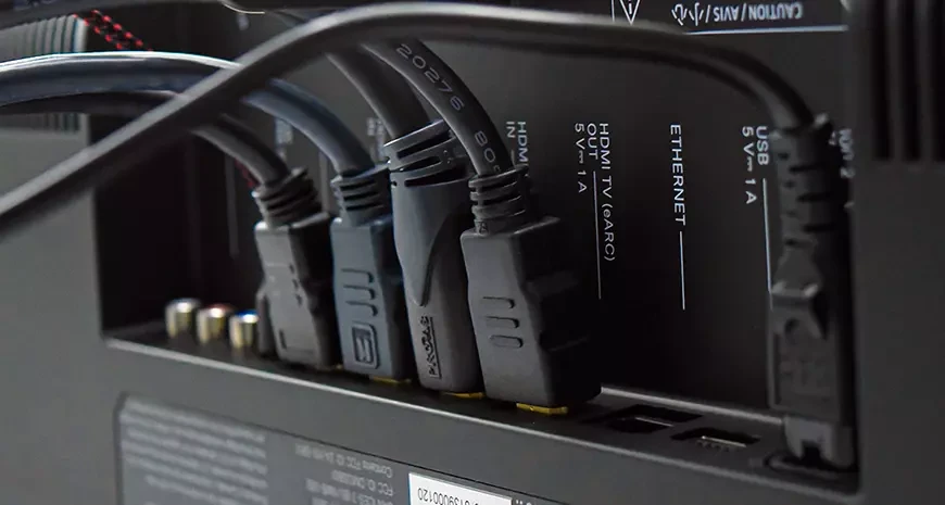 Подключение саундбара к телевизору через порт HDMI eARC