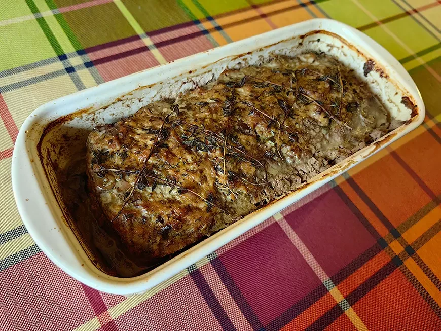 Домашний террин с травами и коньяком