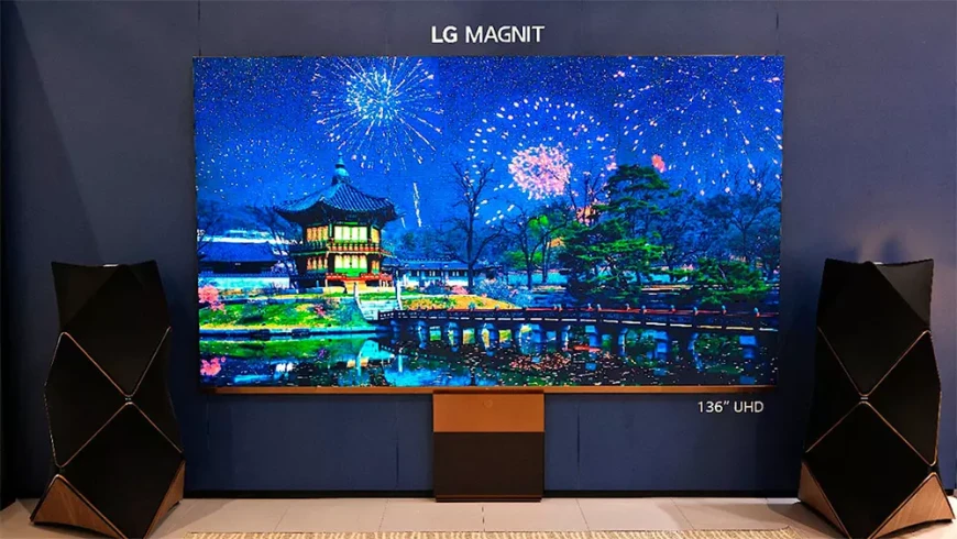 136-дюймовый телевизор LG Magnit 4K Micro LED и акустические системы Bang & Olufsen Beolab 90