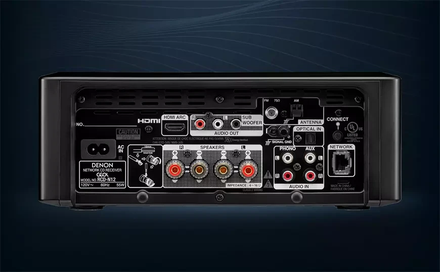Denon CEOL RCD-N12 DAB – CD-ресивер с HEOS, фонокорректором и HDMI