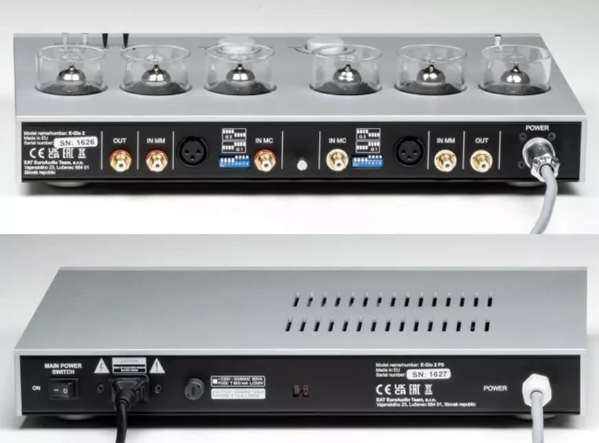 Ламповый двублочный MM/MC-фонокорректор EAT E-Glo 2