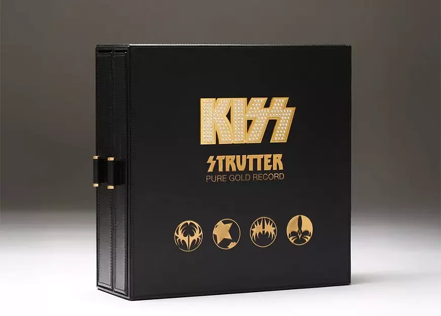 Сингл Strutter группы KISS из чистого 24-каратного золота