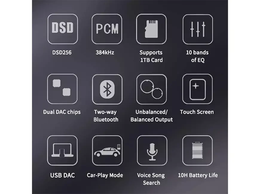 Портативный музыкальный плеер высокого разрешения xDuoo X5