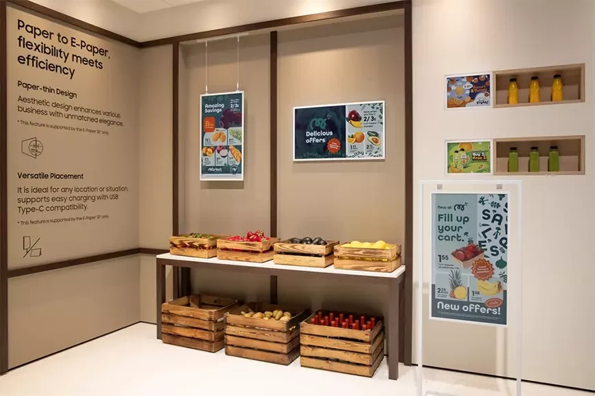 Samsung представила Color E-Paper и профессиональные дисплейные решения с функциями ИИ