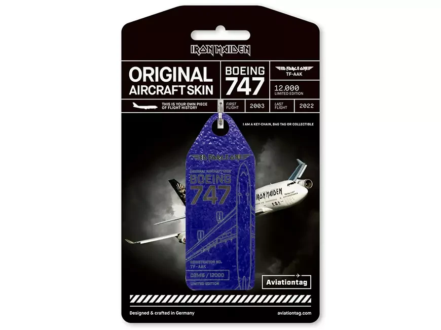 Легендарный Ed Force One 747 группы Iron Maiden был утилизирован, но теперь вы сможете его носить