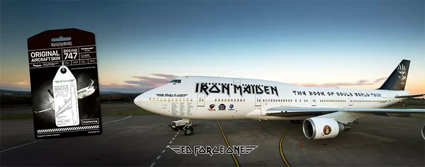 Легендарный Ed Force One 747 группы Iron Maiden был утилизирован, но теперь вы сможете его носить