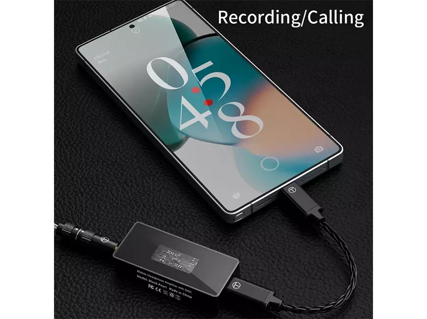 Портативный ЦАП с усилителем для наушников TRN Black Pearl