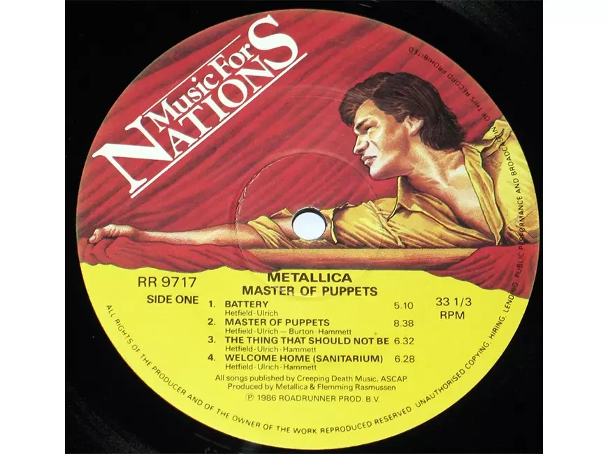 Альбом Master Of Puppets группы Metallica 1986 года