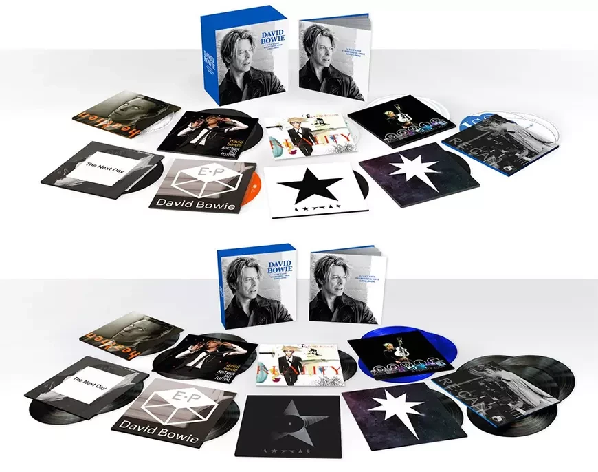 Бокс-сет Дэвида Боуи из 18 виниловых пластинок весом 180 г «I Can't Give Everything Away» (2002–2016)