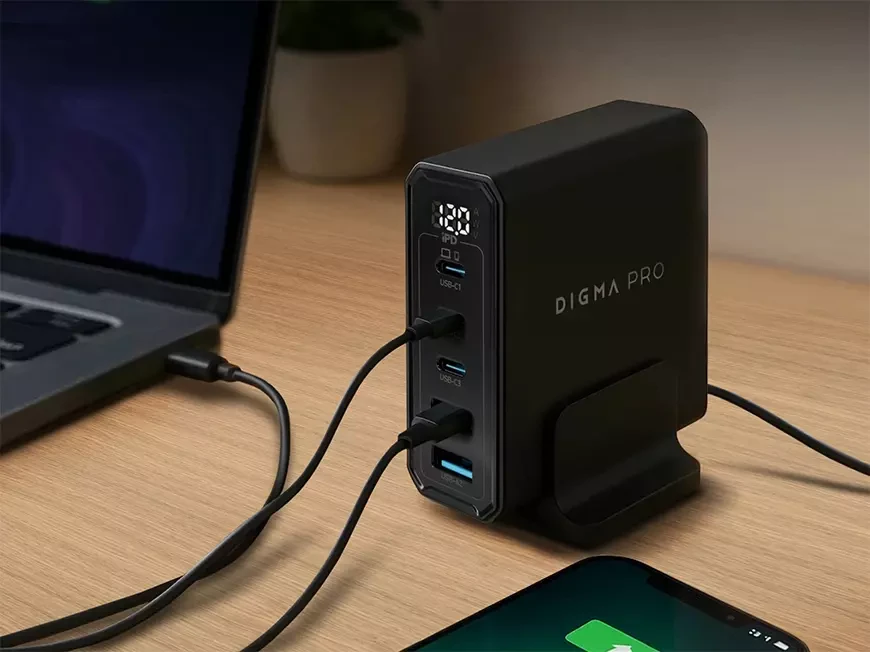 Зарядное устройство DIGMA PRO DPW10A мощностью 140 Вт