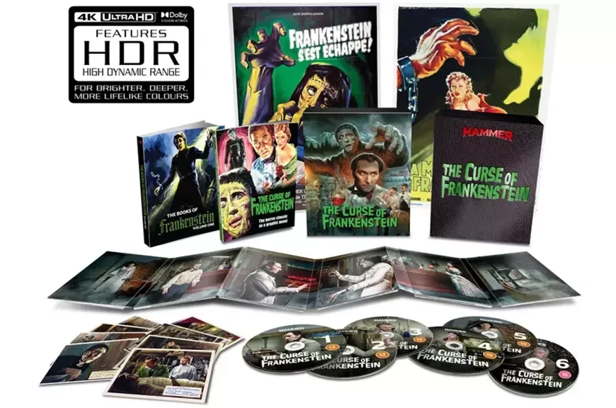 Специальный выпуск фильма «Проклятие Франкенштейна» 1957 года на дисках UHD Blu-ray