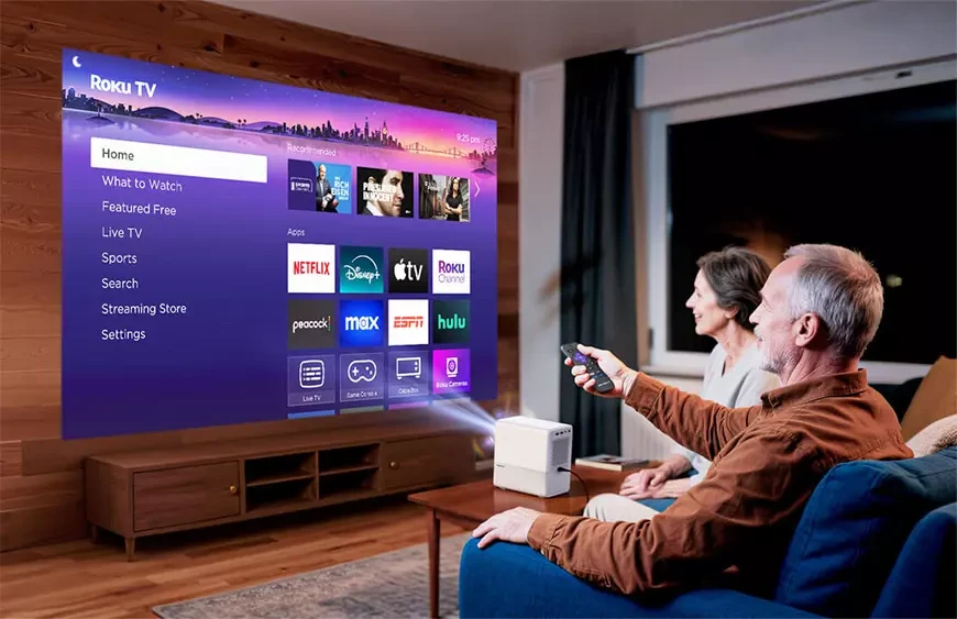 Компактный смарт-проектор Aurzen D1R Cube