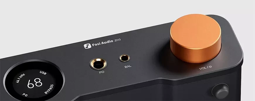 Настольный ЦАП с усилителем для наушников и предусилителем Fosi Audio ZH3