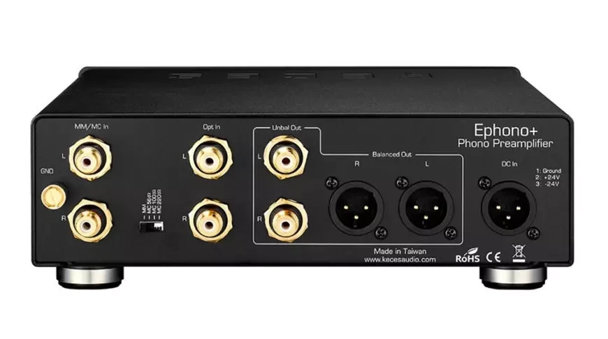 Универсальный фонокорректор KECES Ephono+ с внешним линейным блоком питания