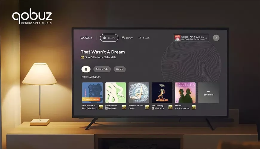 Приложение Qobuz для Android TV