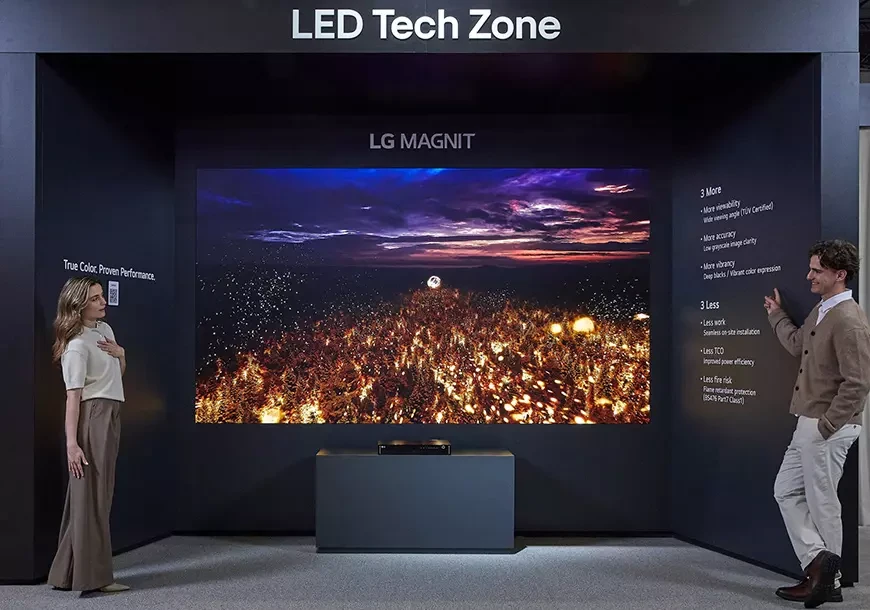 Компания LG Electronics представила на выставке ISE 2026 решения B2B