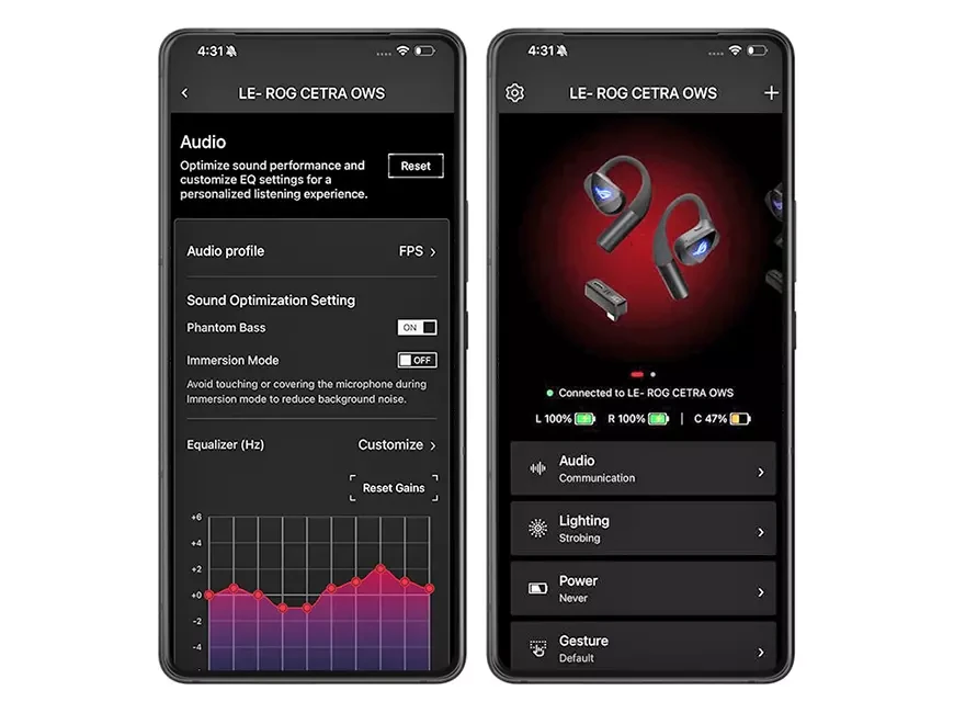 ASUS ROG Cetra Open Wireless – беспроводные кроссплатформенные игровые наушники