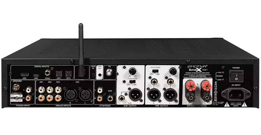 Стереофонический ресивер Emotiva BasX TA2+