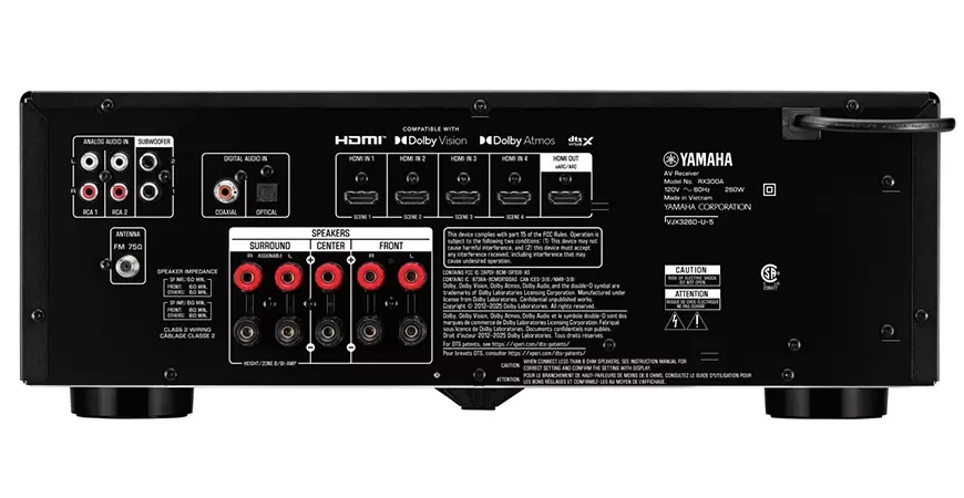 Кинотеатральный AV-ресивер Yamaha RX300A