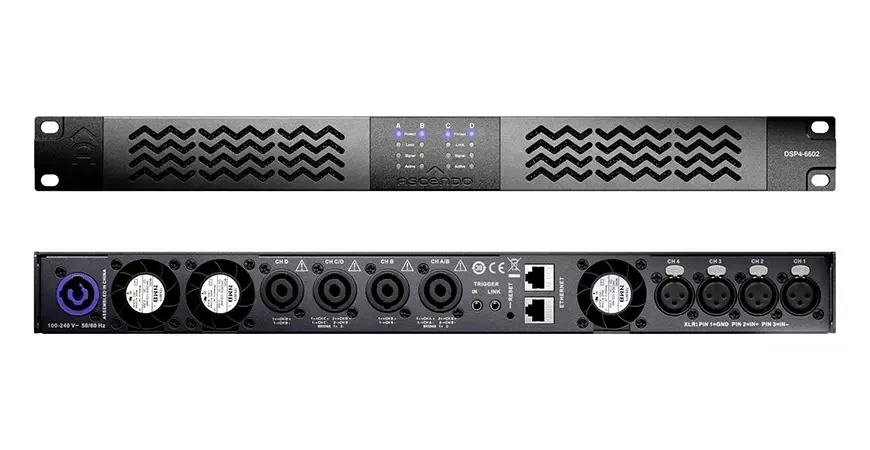 Четырёхканальный усилитель мощности ASCENDO DSP4-6602