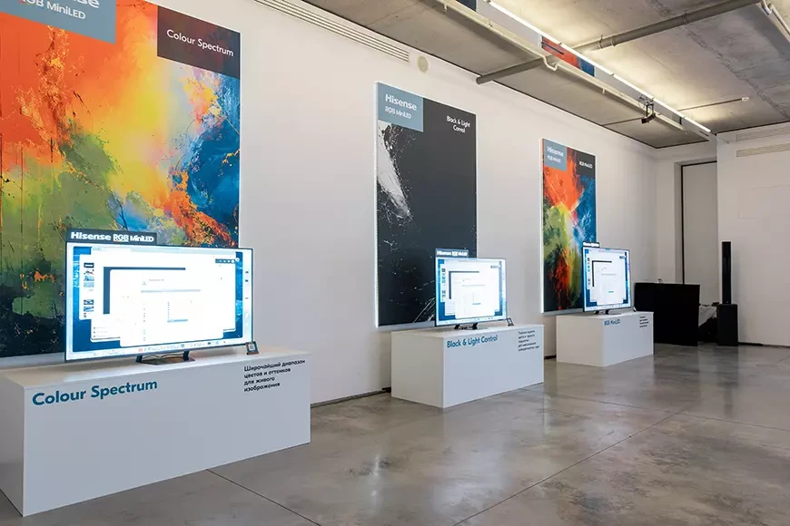 Hisense представил в Москве новую линейку телевизоров с технологией RGB MiniLED