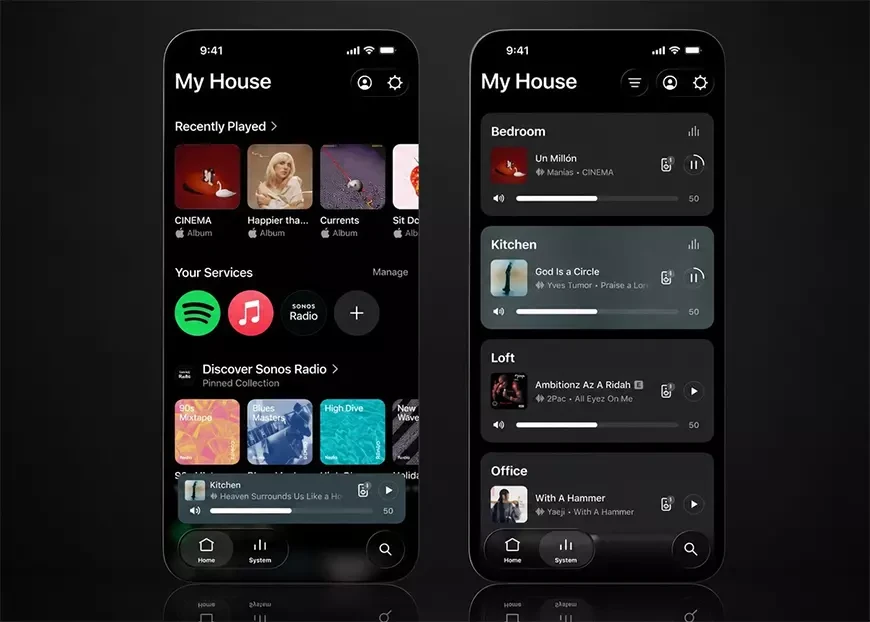 Обновление приложения Sonos возвращает вкладки и улучшает управление колонками