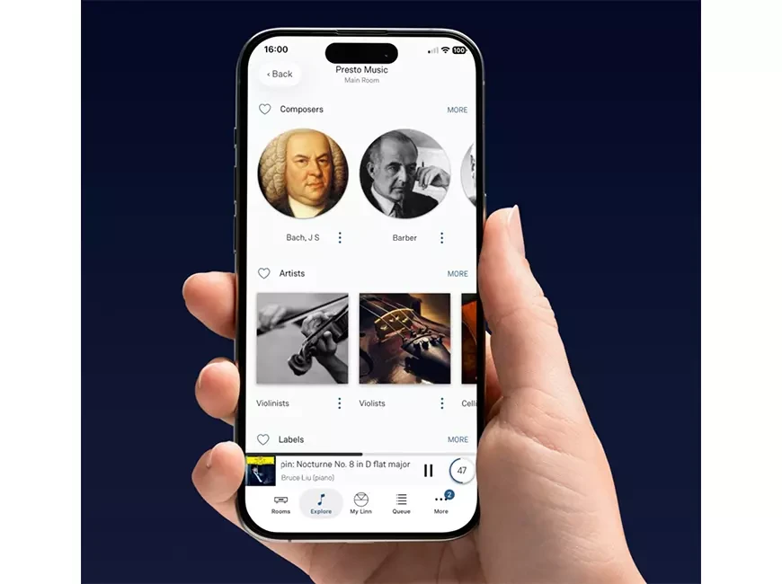 Музыкальный сервис Presto Music теперь доступен для стримеров Linn