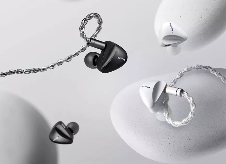 Гибридные внутриканальные наушники ACTIVO Scoop Black