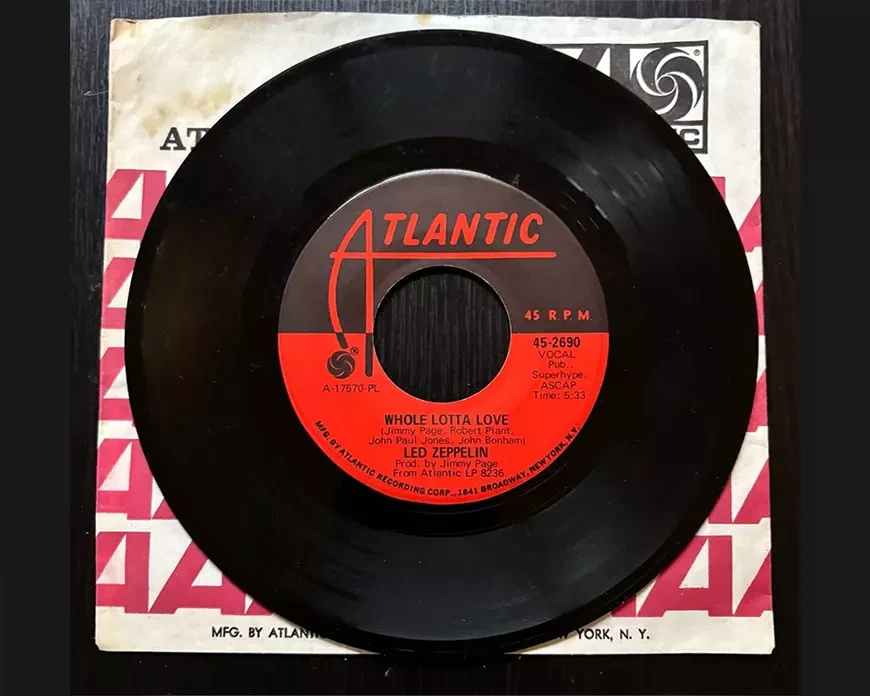 Сингл Led Zeppelin Whole Lotta Love 1969 года