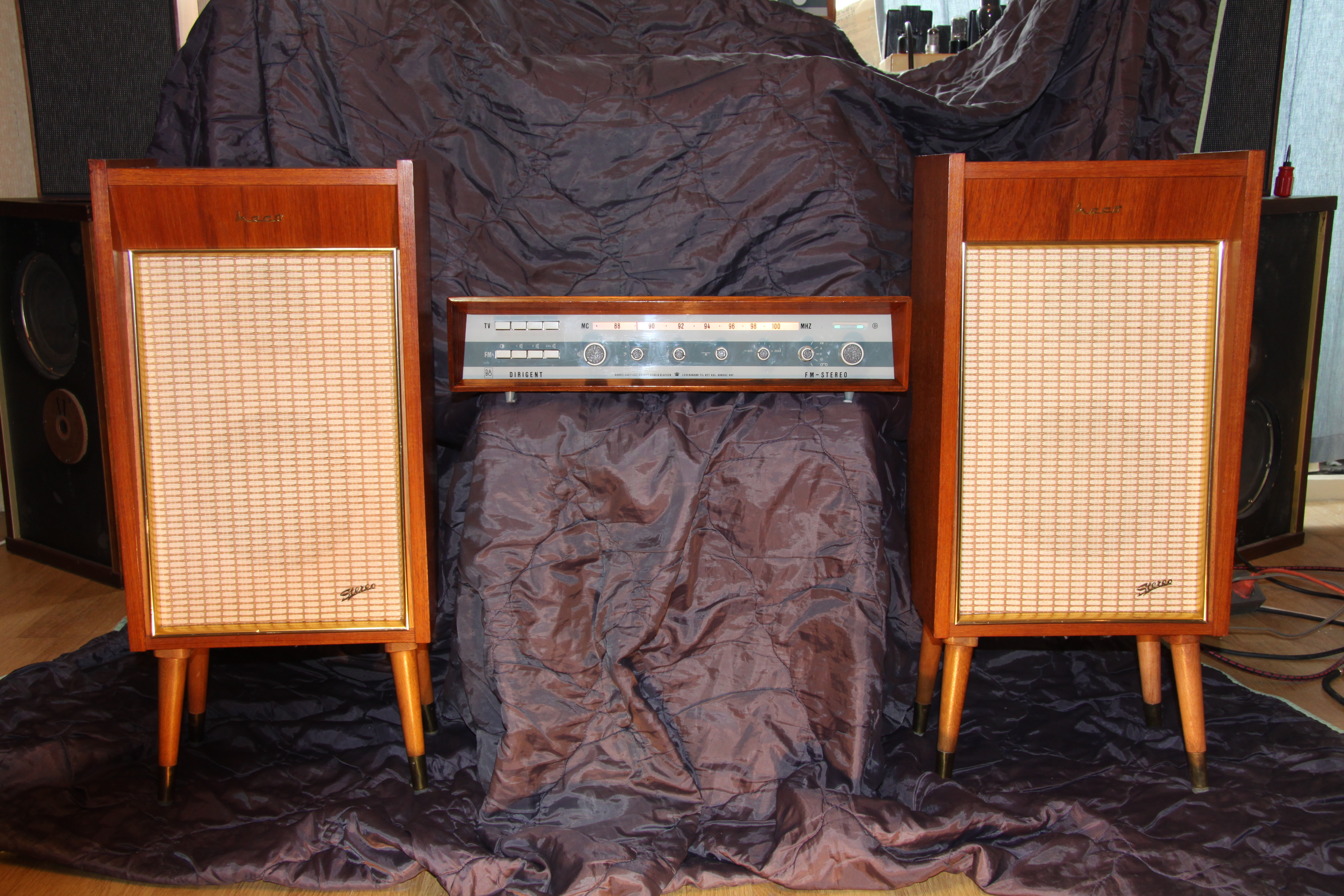 Акустика Heco SL 21 / Siemens Klangfilm 1963/1954г , ресивер B&O ...