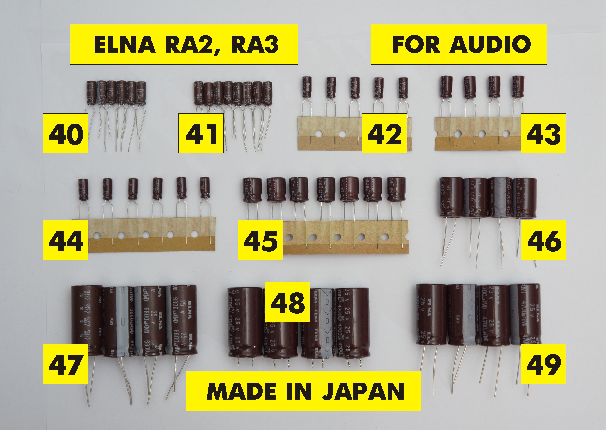 Аудио конденсаторы Elna Silmic II, RA3, RA2, RE3 | Hi-Fi.ru