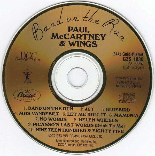 Paul McCartney And Wings Band On The Run (24 Kt Gold CD) DCC. HiFi.ru
