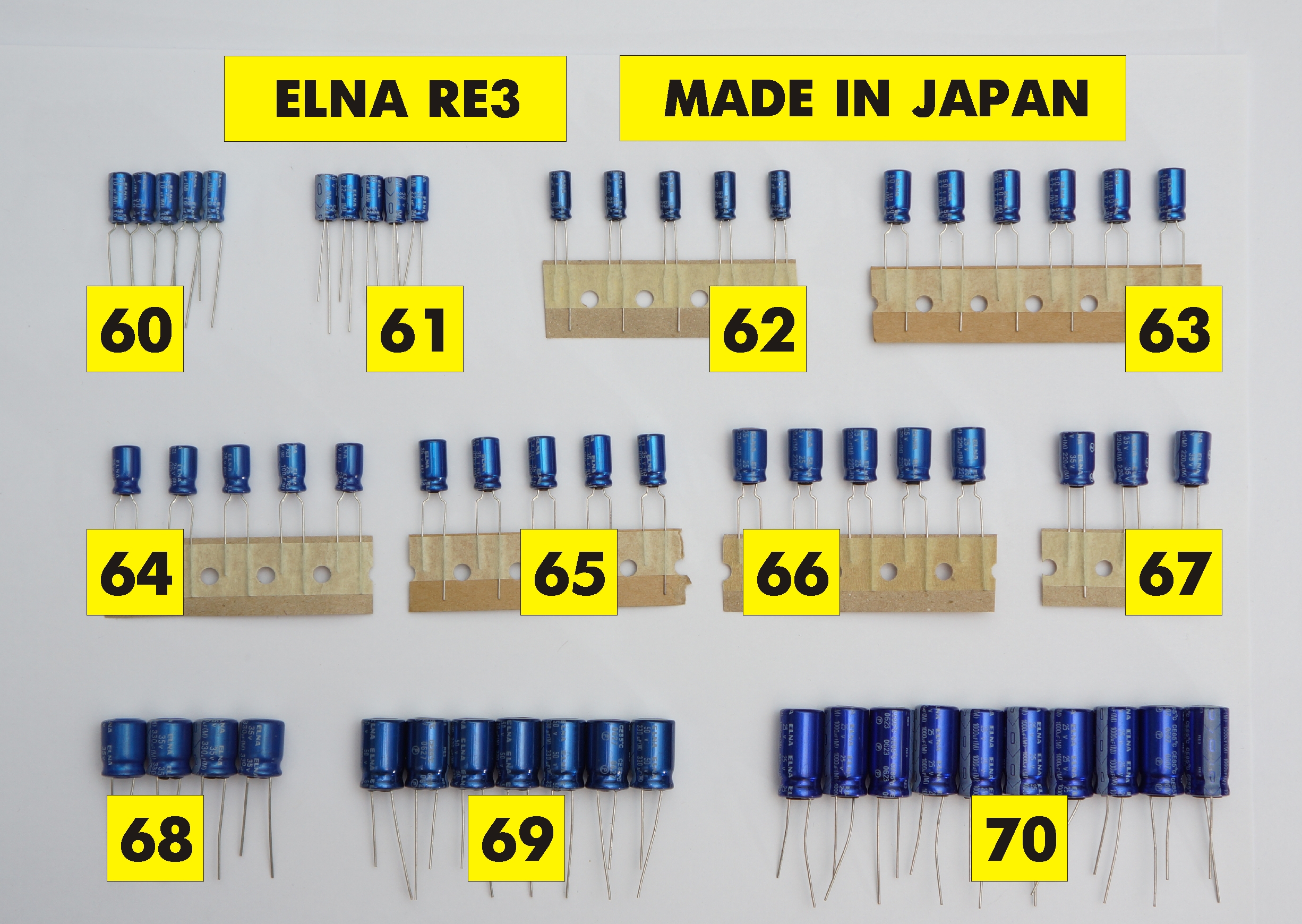 Аудио конденсаторы Elna Silmic II, RA3, RA2, RE3 | Hi-Fi.ru