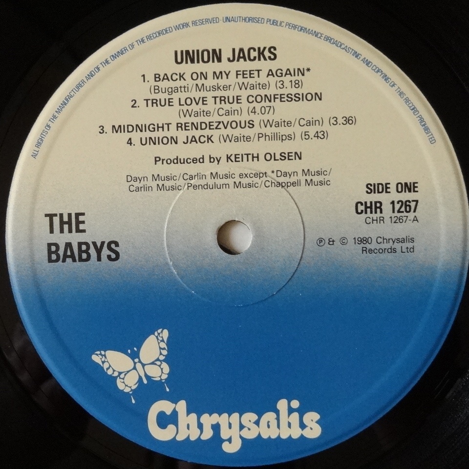 Винил The Babys Union jacks/ 1980/ England HiFi.ru