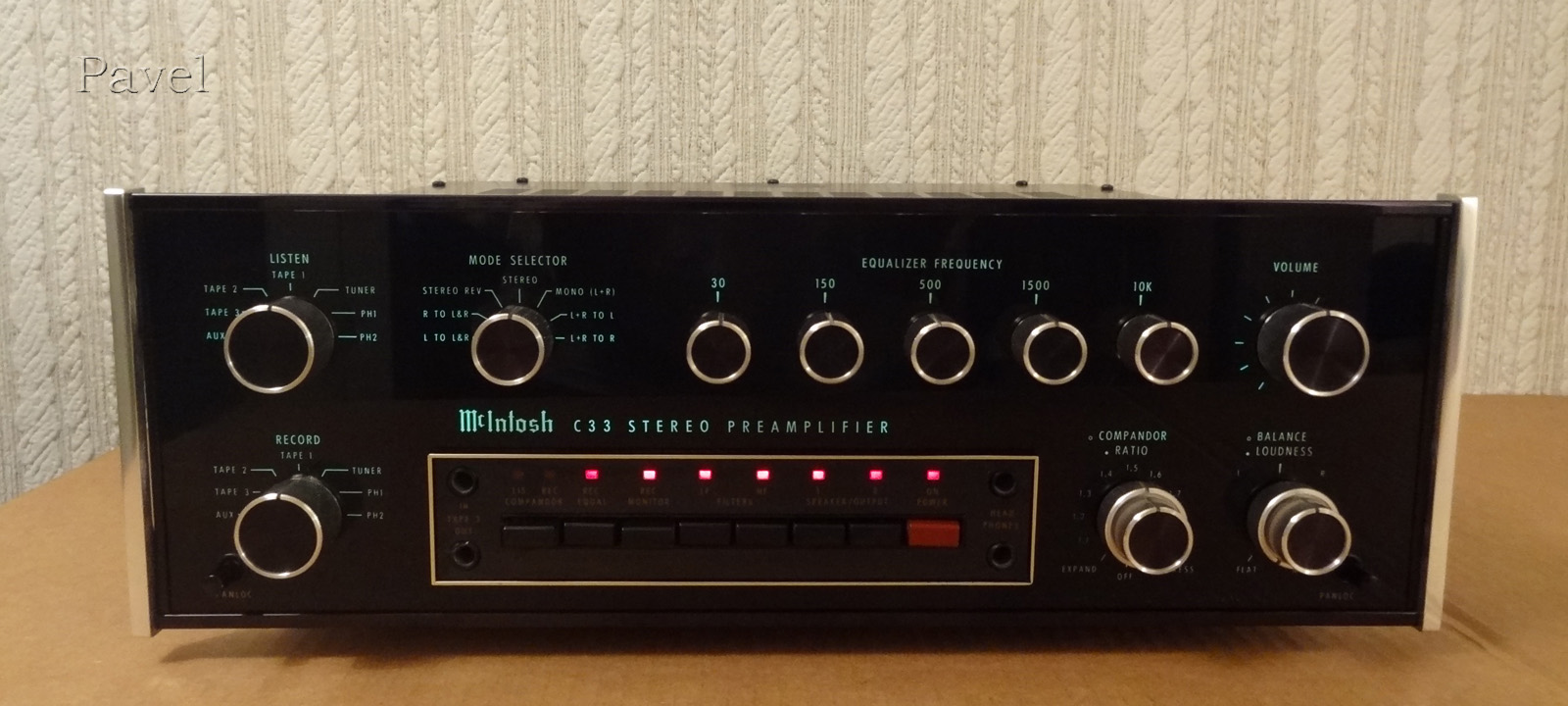 McIntosh C33 Предварительный Усилитель Начало 80-х годов Preamplifier ...