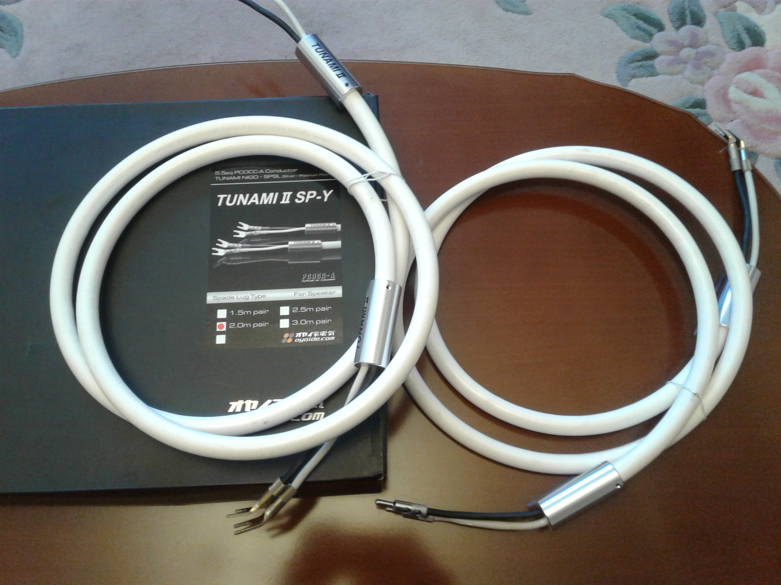 Акустические провода Oyaide tunami 2 SP-Y два по два метра. | Hi-Fi.ru