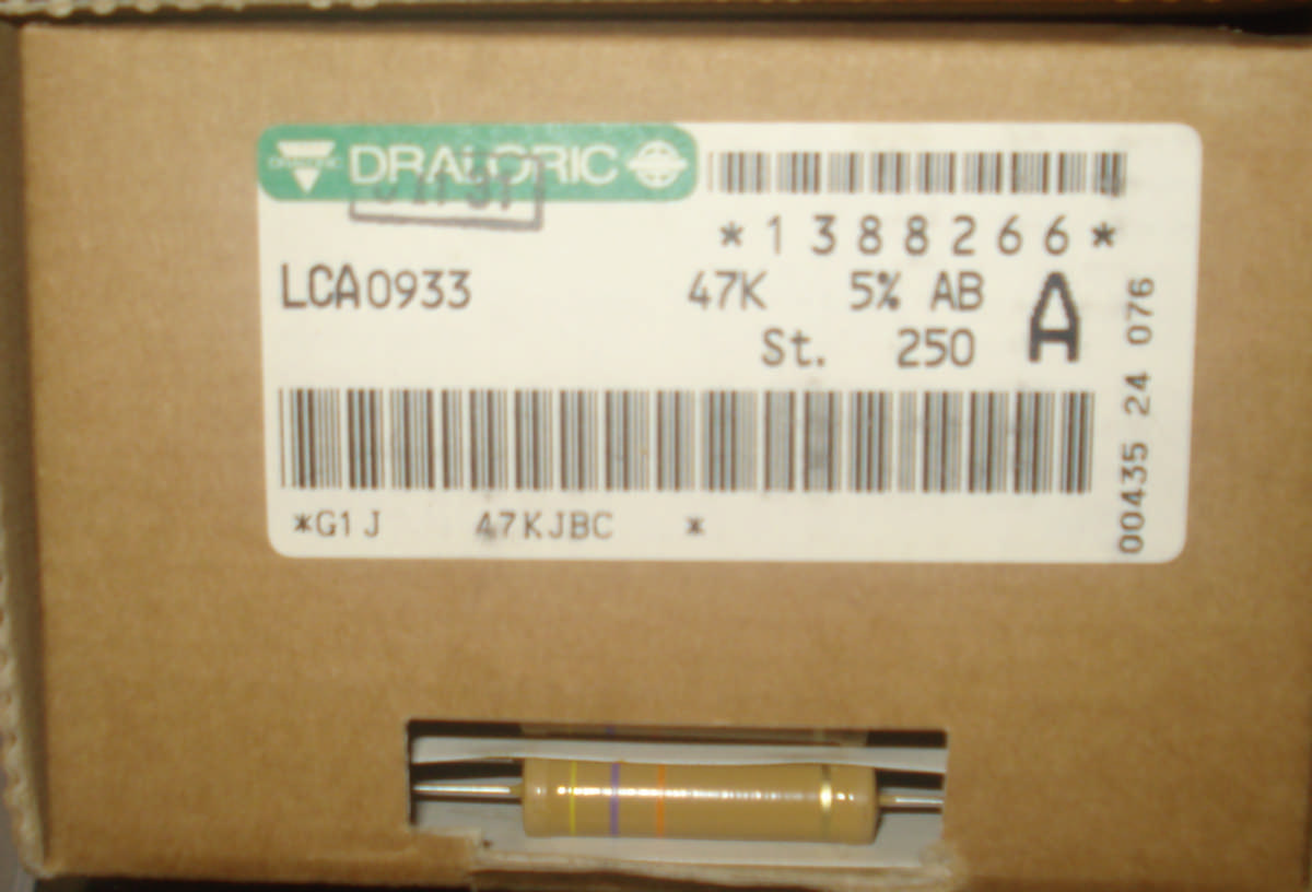 Резисторы VISHAY Draloric (угольные) | Hi-Fi.ru