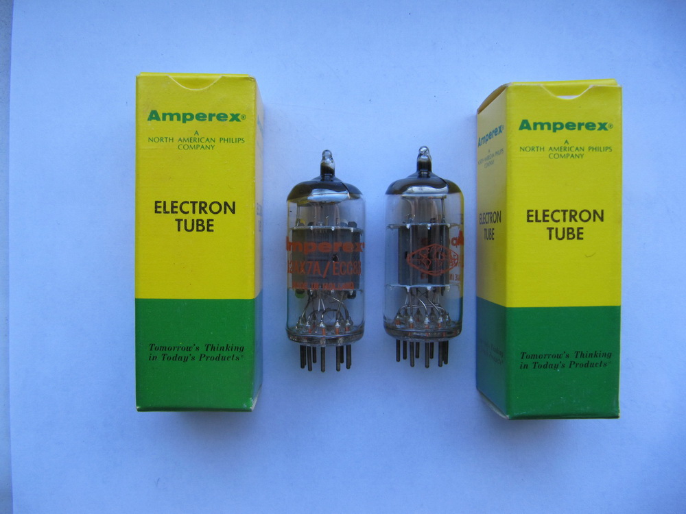 Радиолампа AMPEREX 12AX7A\\ ECC83, Черный анод. | Hi-Fi.ru