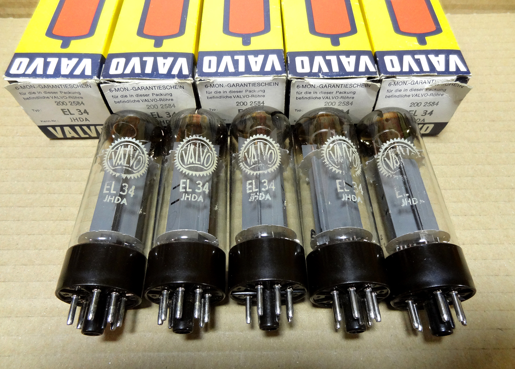 EL34 VALVO радио лампы 5 штук Англия Mullard | Hi-Fi.ru