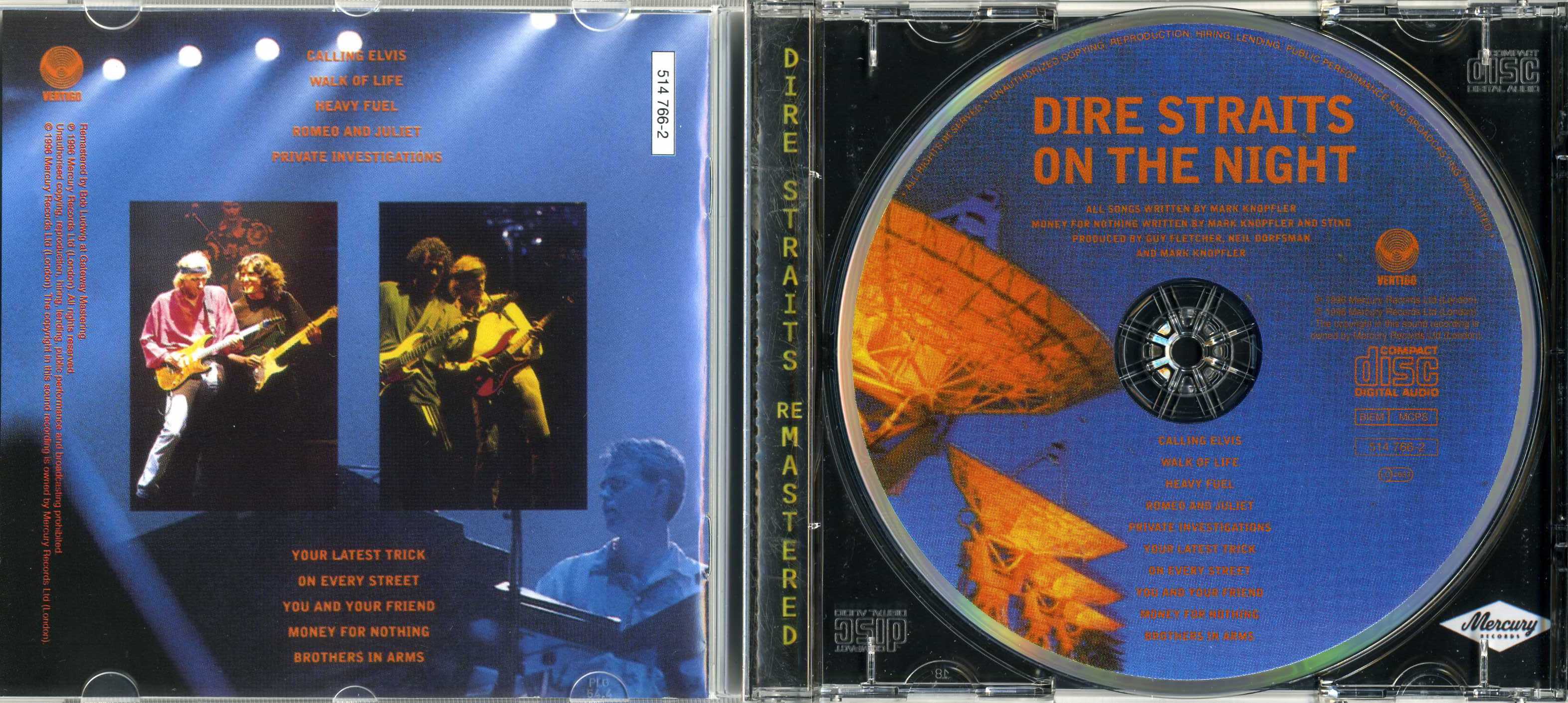 CD DIRE STRAITS / ON THE NIGHT /1996/ GERMANY HiFi.ru