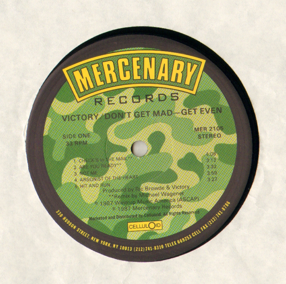  VICTORY DON T GET MAD GET EVEN 1987 USA Hi Fi ru