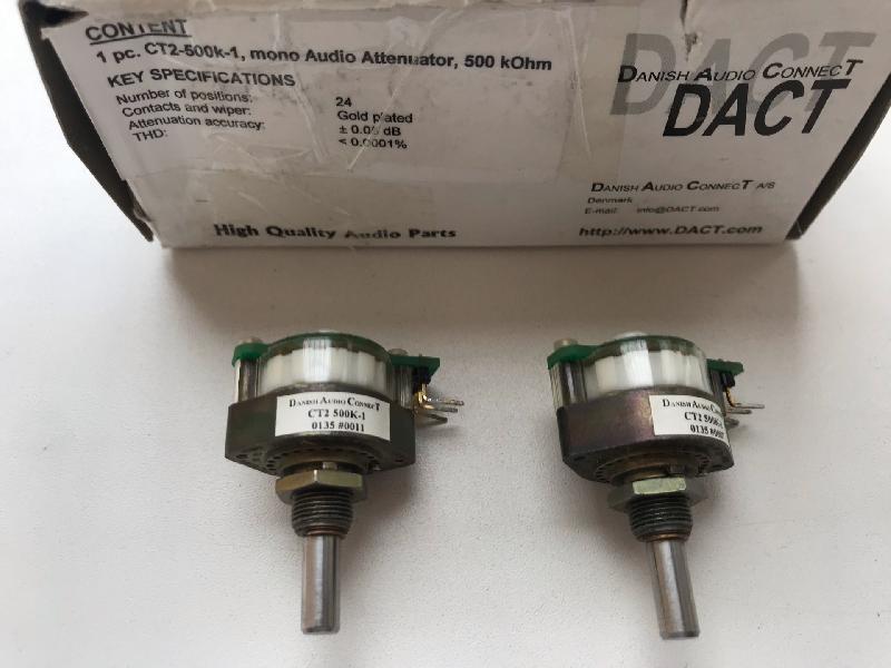 Потенциометр DACT CT2-500k-1 моно (дискретный) (2 шт.) | Hi-Fi.ru