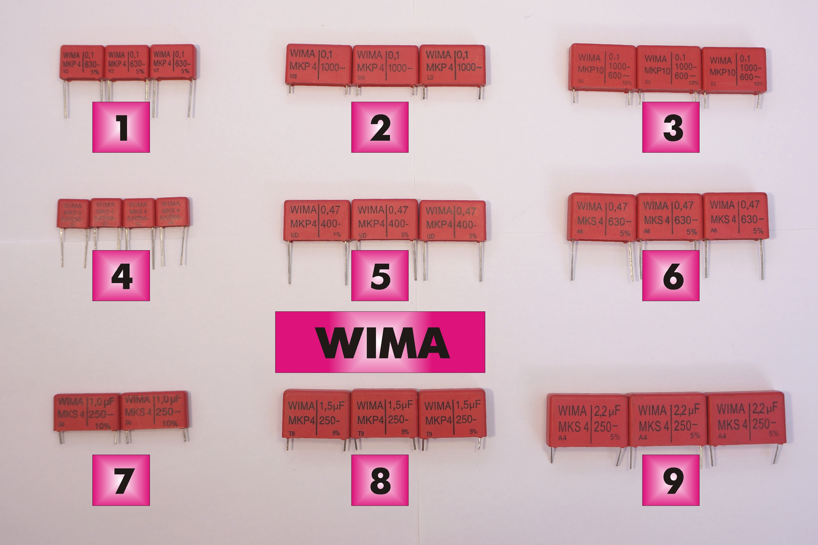 Wima конденсаторы маркировка