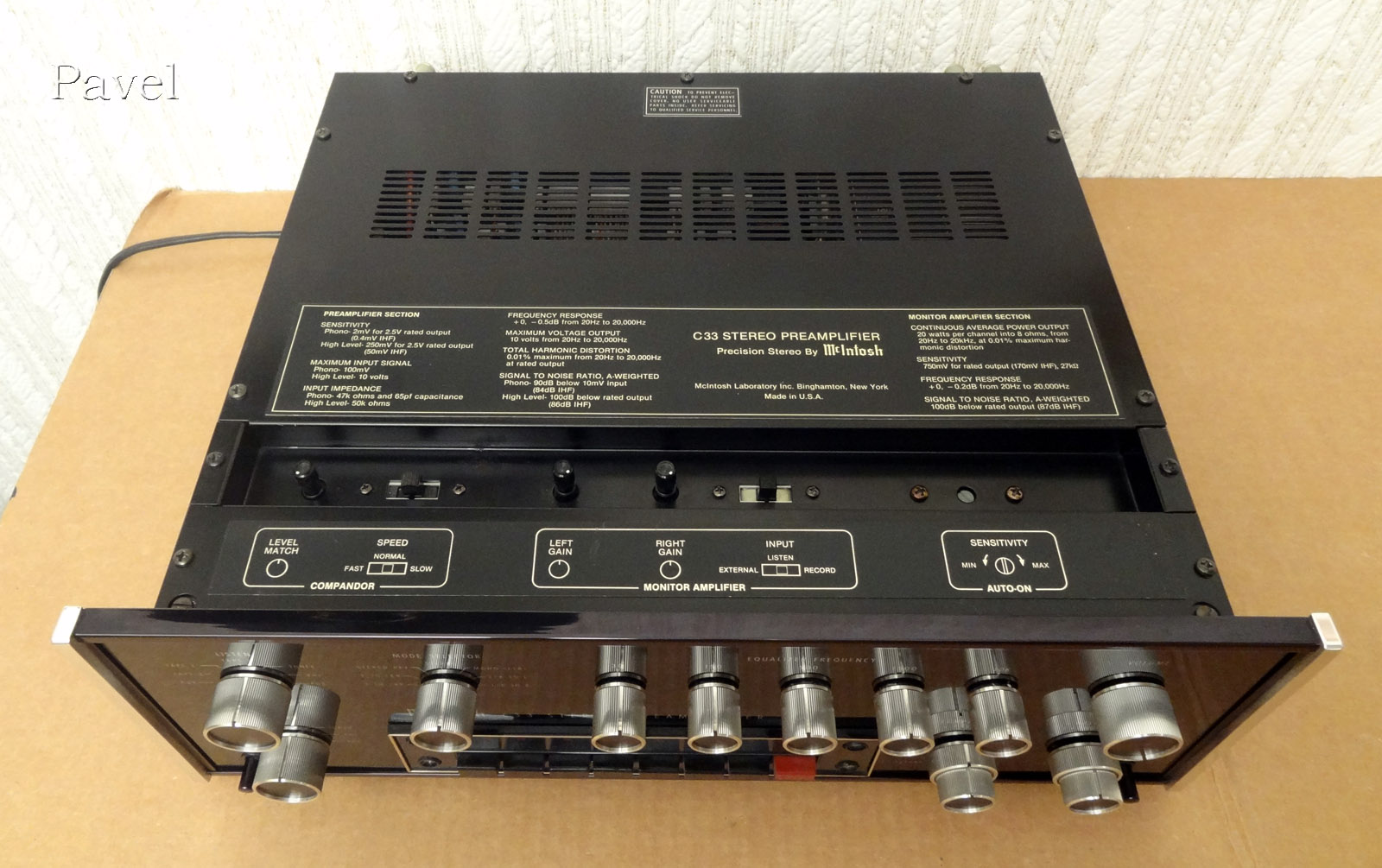 McIntosh C33 Предварительный Усилитель Начало 80-х годов Preamplifier ...