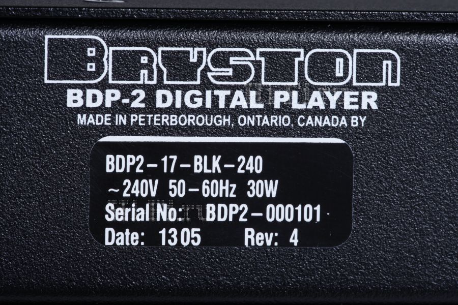Комплект цифрового аудиопроигрывателя и цифроаналогового преобразователя Bryston BDP-2 / BDA-2 