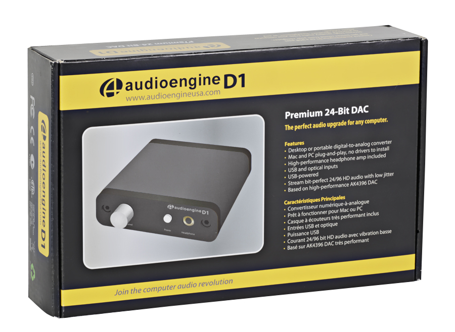 Цифро-аналоговый преобразователь USB с усилителем для наушников Audioengine D1